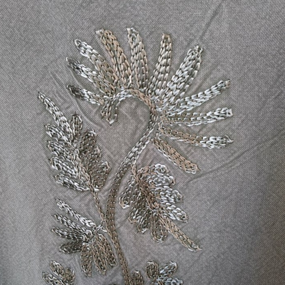 Coline Sage Green Embroidered Tie Back Dress XXL - Picture 8 of 8